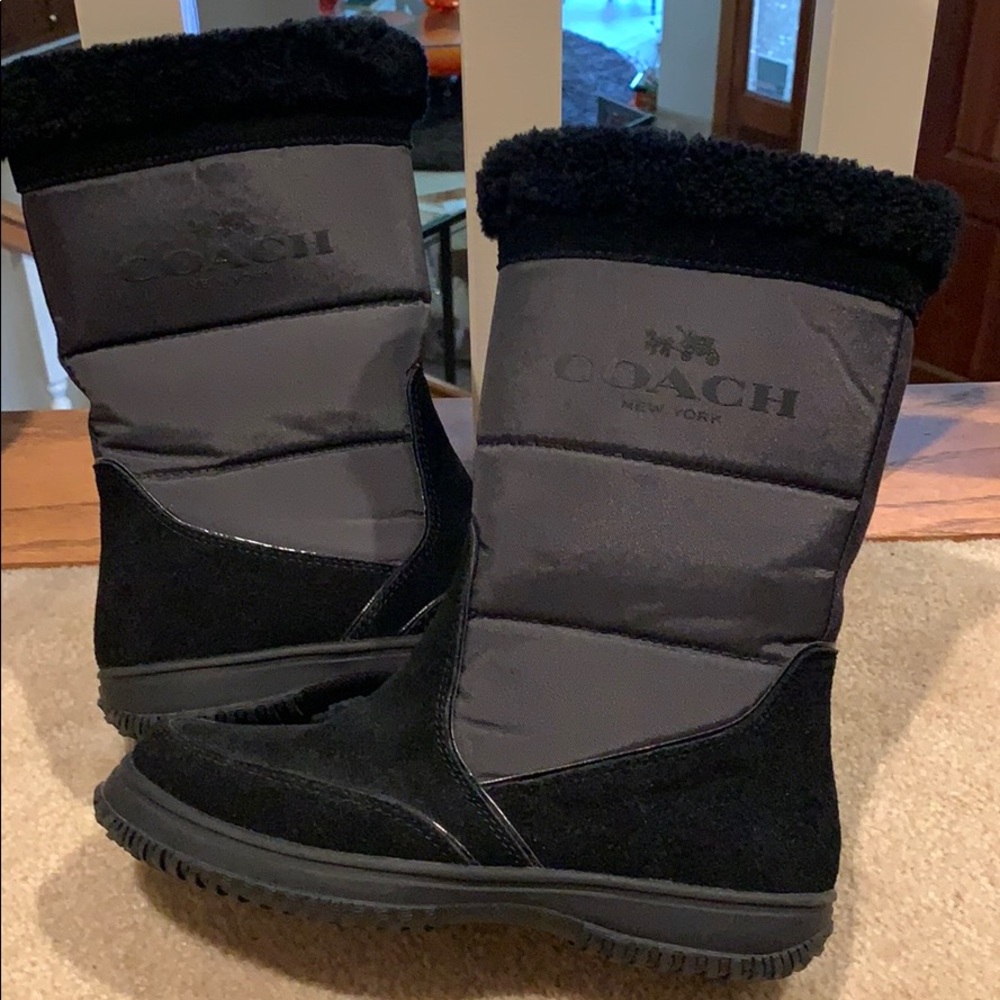 Coach Sherman Snow Boots Black